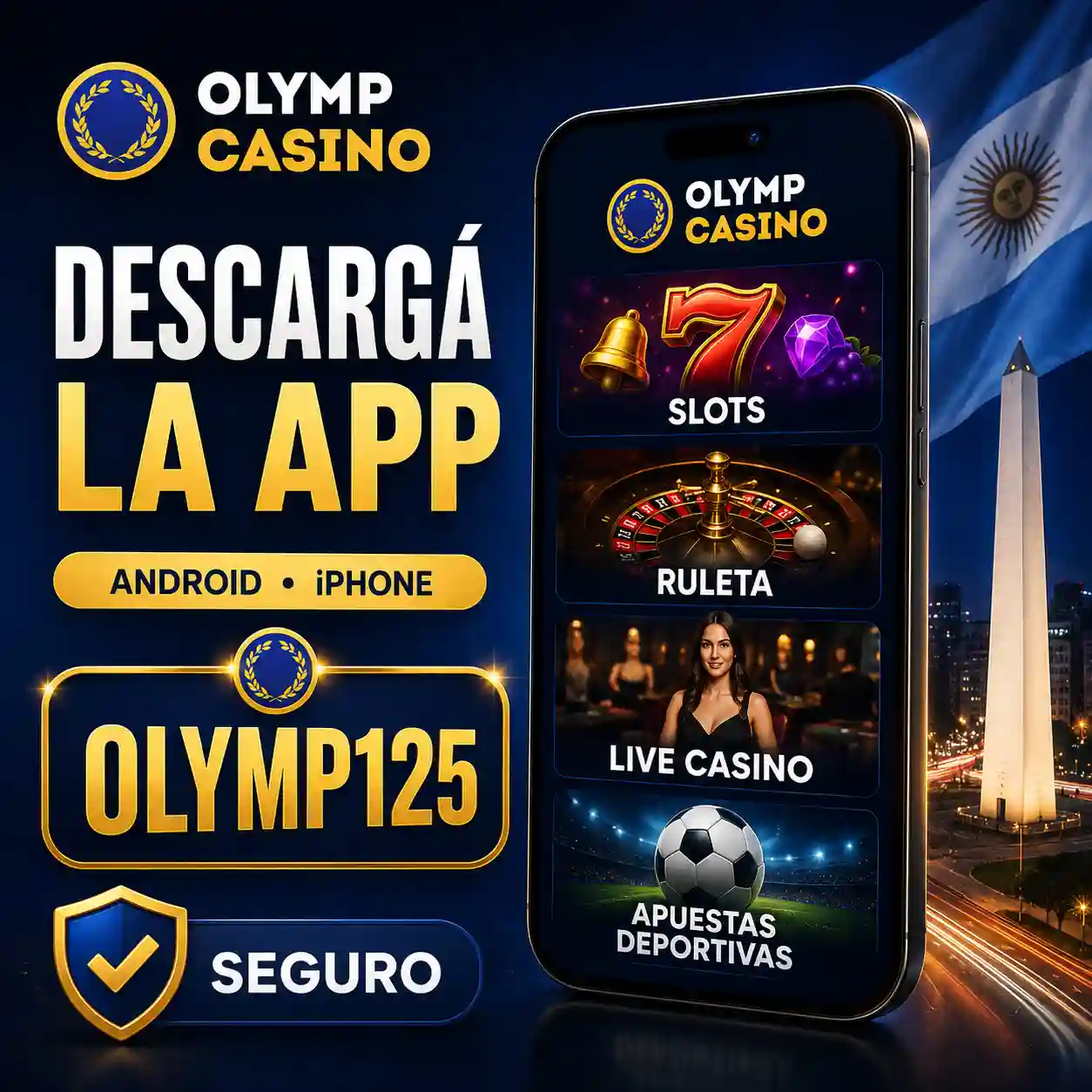 App Oficial de Olymp Casino Argentina para Celular